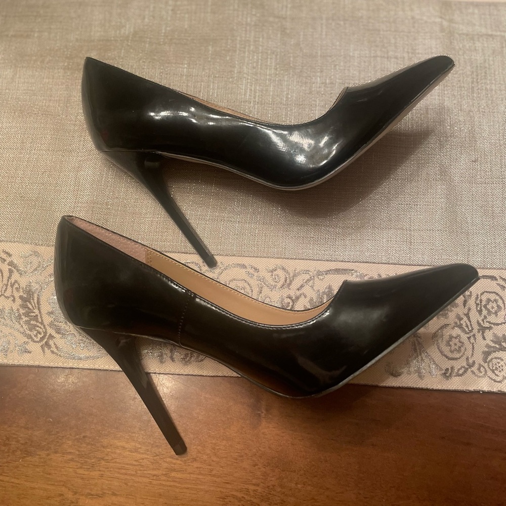 Black Patent Stiletto Heels 👠